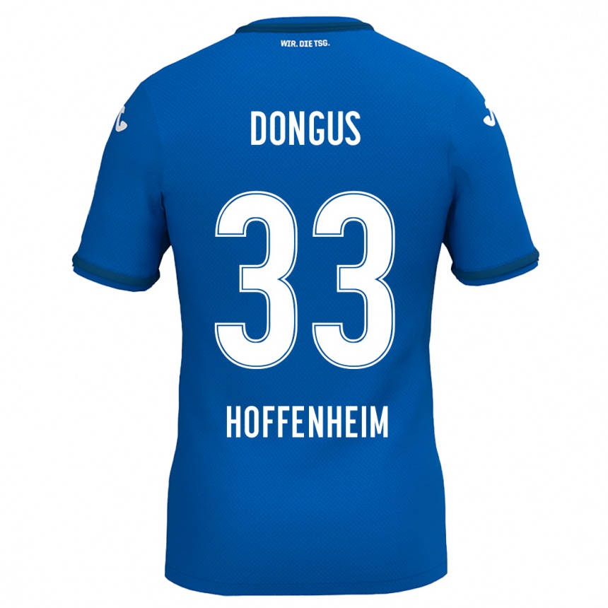 Men Football Fabienne Dongus #33 Royal Blue Home Jersey 2024/25 T-Shirt Za