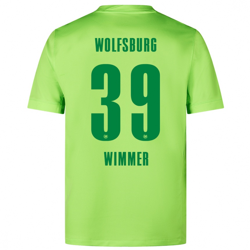 Men Football Patrick Wimmer #39 Fluorescent Green Home Jersey 2024/25 T-Shirt Za