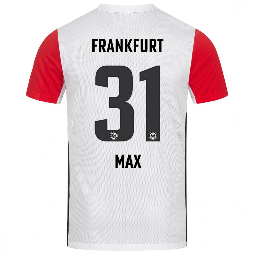 Men Football Philipp Max #31 White Red Home Jersey 2024/25 T-Shirt Za