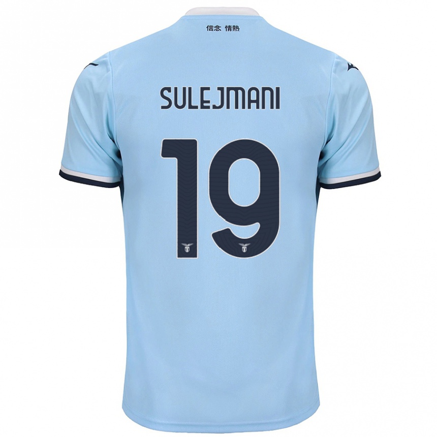 Men Football Flavio Sulejmani #19 Blue Home Jersey 2024/25 T-Shirt Za