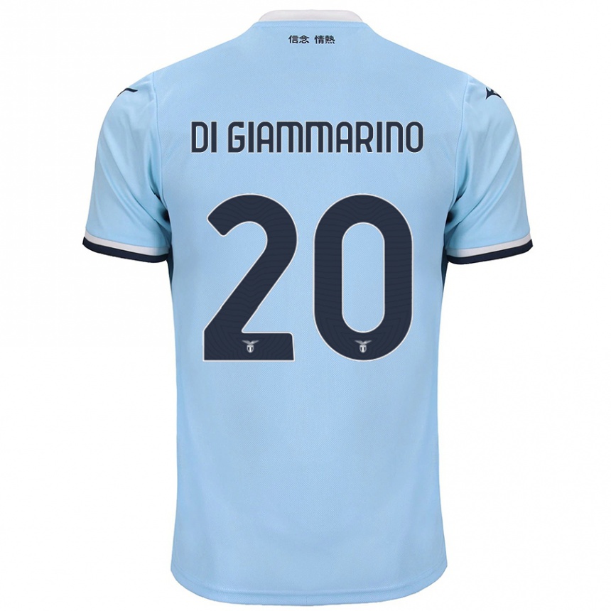 Men Football Virginia Di Giammarino #20 Blue Home Jersey 2024/25 T-Shirt Za