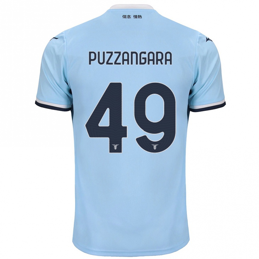 Men Football Angelo Antonio Puzzangara #49 Blue Home Jersey 2024/25 T-Shirt Za