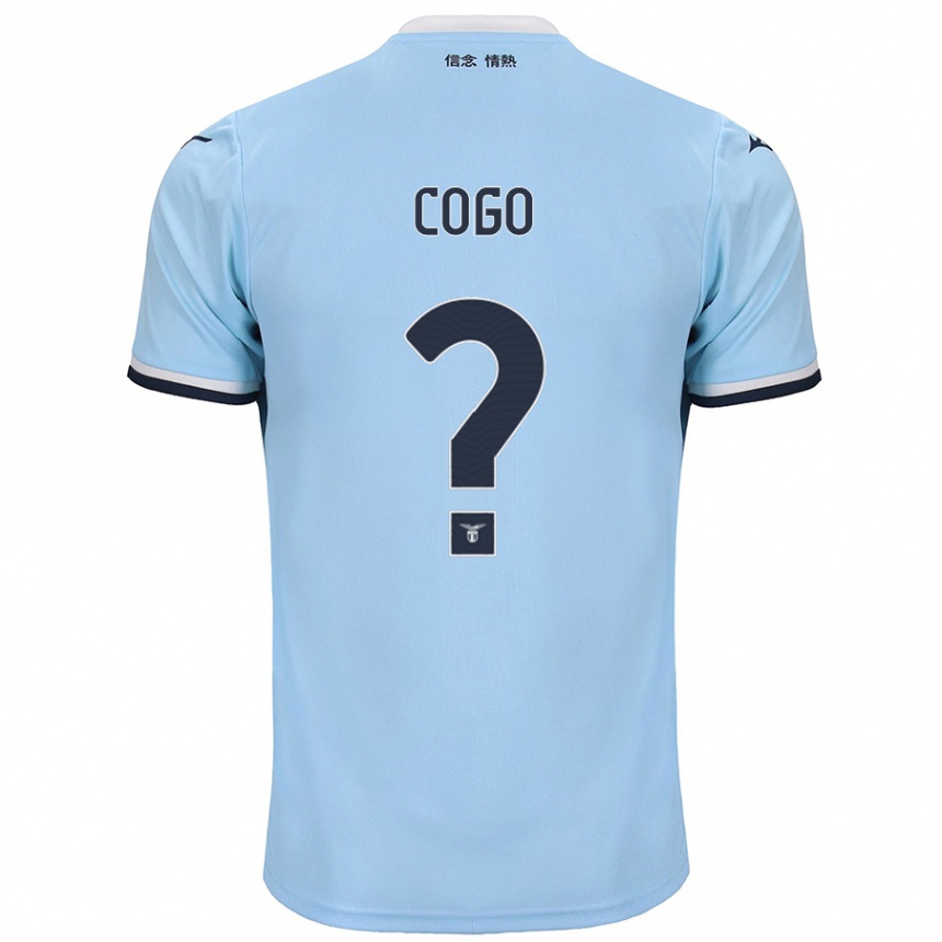 Men Football Giovanni Cogo #0 Blue Home Jersey 2024/25 T-Shirt Za