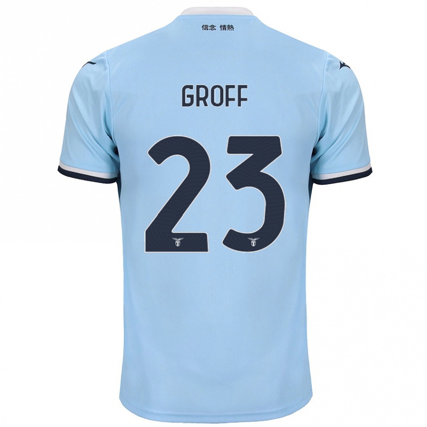 Men Football Chiara Groff #23 Blue Home Jersey 2024/25 T-Shirt Za