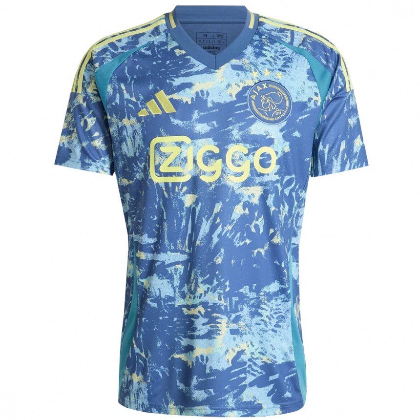 Men Football Oualid Agougil #0 Grey Blue Yellow Away Jersey 2024/25 T-Shirt Za