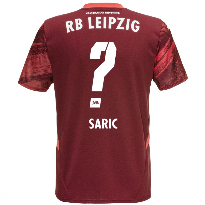 Men Football Lucio Saric #0 Burgundy Away Jersey 2024/25 T-Shirt Za