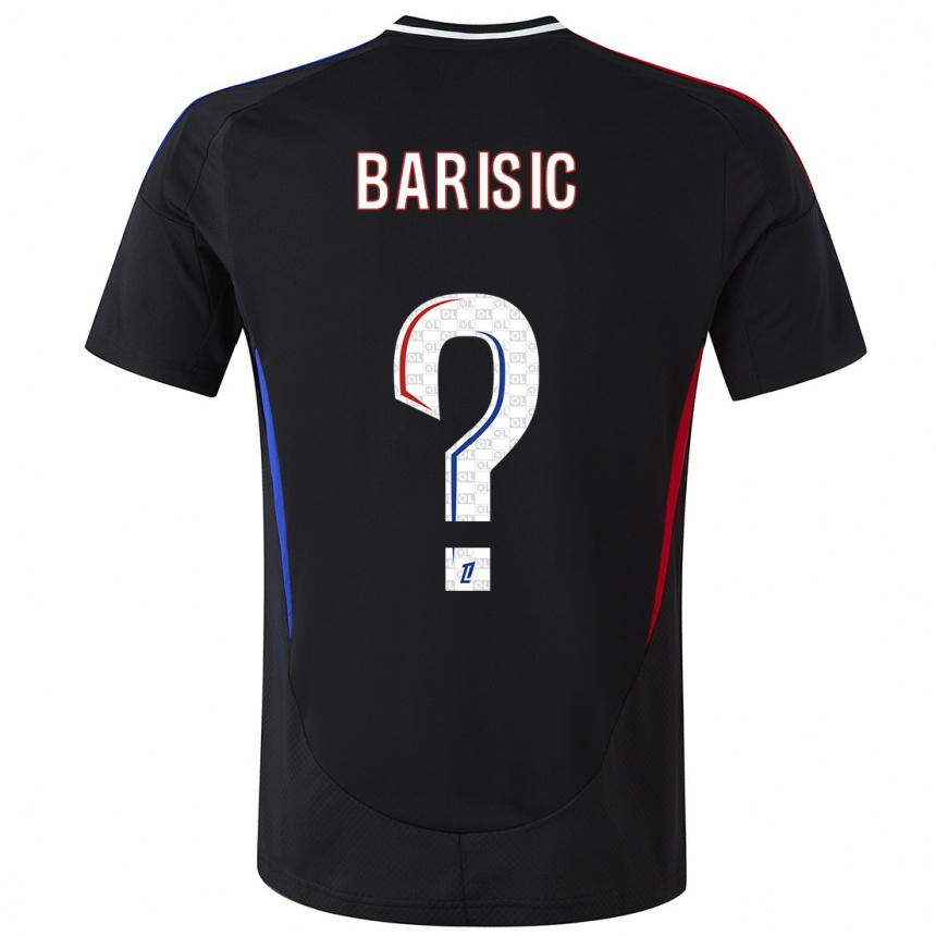 Men Football Teo Barisic #0 Black Away Jersey 2024/25 T-Shirt Za