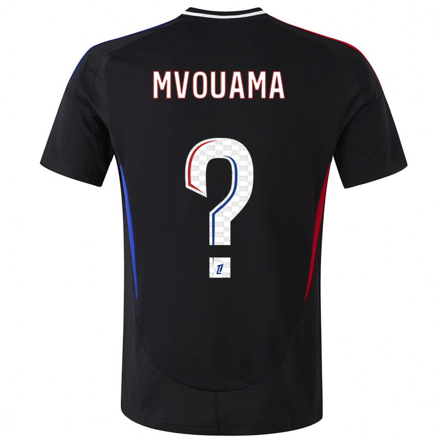 Men Football Olivier Mvouama #0 Black Away Jersey 2024/25 T-Shirt Za