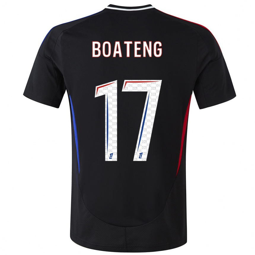 Men Football Jerome Boateng #17 Black Away Jersey 2024/25 T-Shirt Za