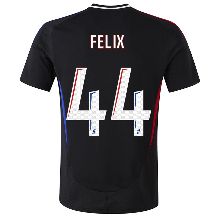 Men Football Marley Felix #44 Black Away Jersey 2024/25 T-Shirt Za