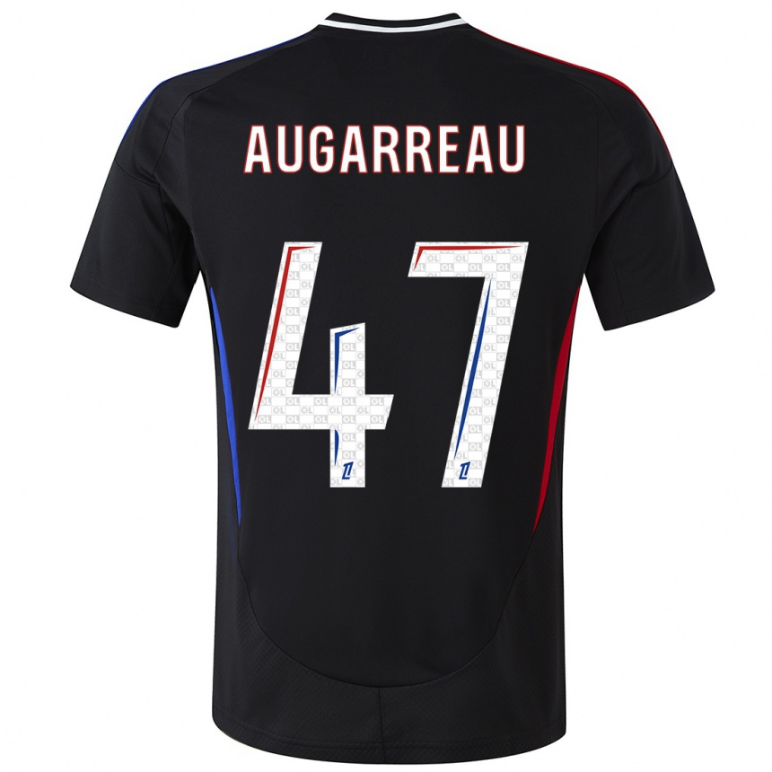 Men Football Sofiane Augarreau #47 Black Away Jersey 2024/25 T-Shirt Za