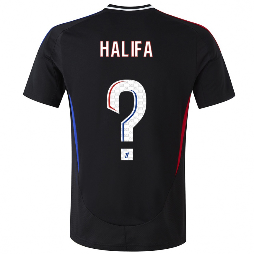 Men Football Islam Halifa #0 Black Away Jersey 2024/25 T-Shirt Za