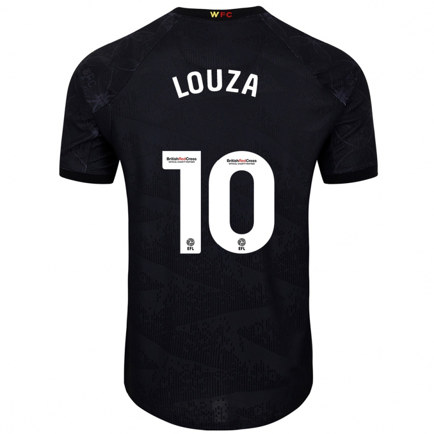 Men Football Imrân Louza #10 Black White Away Jersey 2024/25 T-Shirt Za