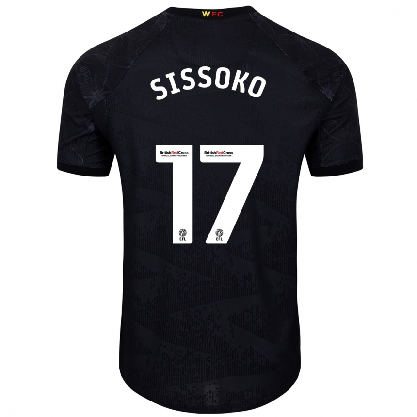 Men Football Moussa Sissoko #17 Black White Away Jersey 2024/25 T-Shirt Za