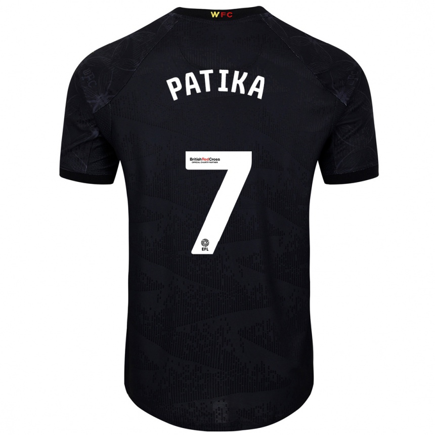 Men Football Glebs Patika #7 Black White Away Jersey 2024/25 T-Shirt Za