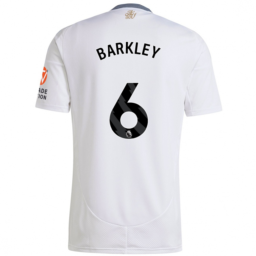 Men Football Ross Barkley #6 White Away Jersey 2024/25 T-Shirt Za