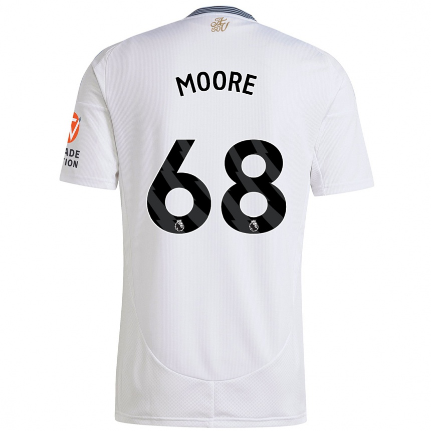 Men Football Kobei Moore #68 White Away Jersey 2024/25 T-Shirt Za