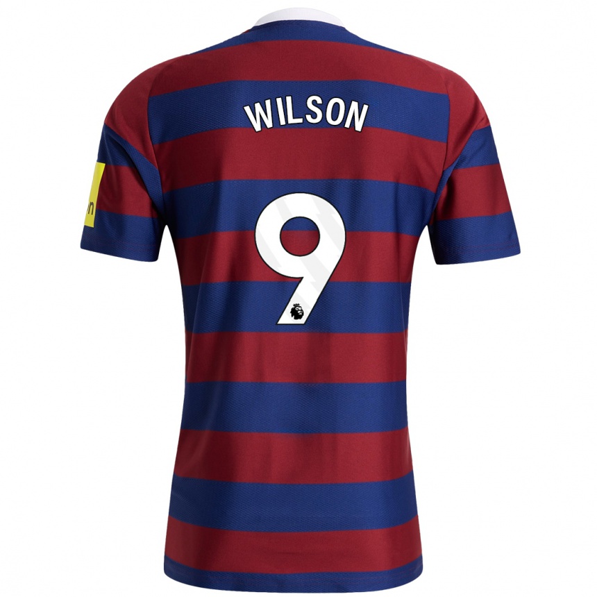 Men Football Callum Wilson #9 Burgundy Navy Blue Away Jersey 2024/25 T-Shirt Za