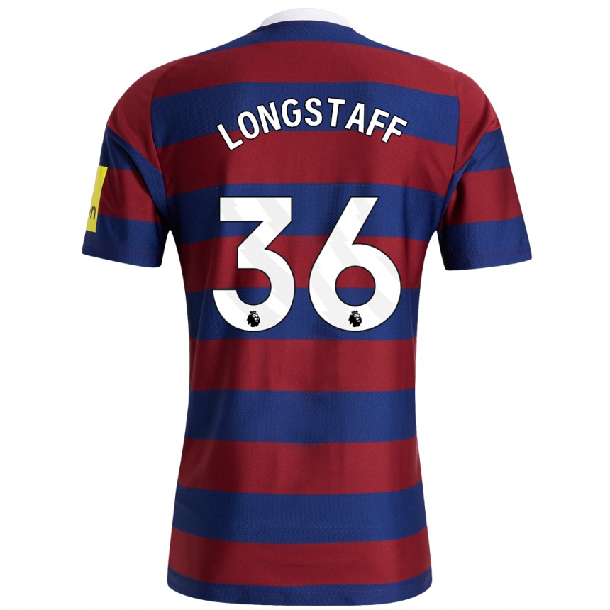 Men Football Sean Longstaff #36 Burgundy Navy Blue Away Jersey 2024/25 T-Shirt Za