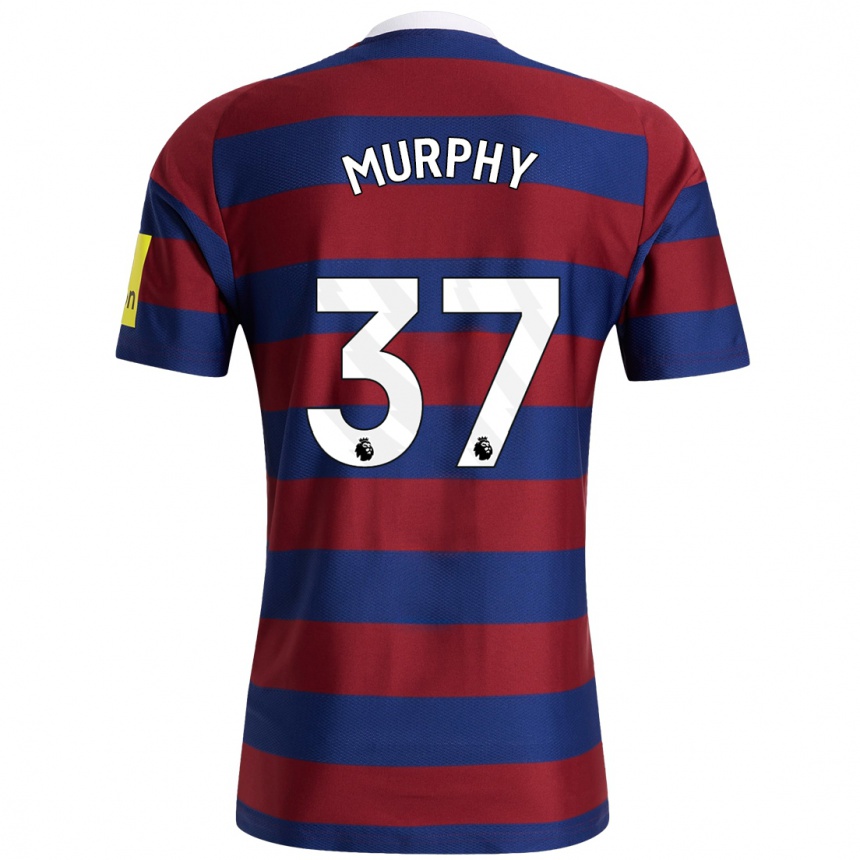 Men Football Alex Murphy #37 Burgundy Navy Blue Away Jersey 2024/25 T-Shirt Za