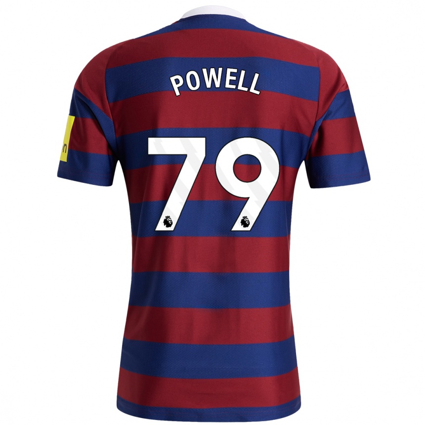 Men Football Rory Powell #79 Burgundy Navy Blue Away Jersey 2024/25 T-Shirt Za