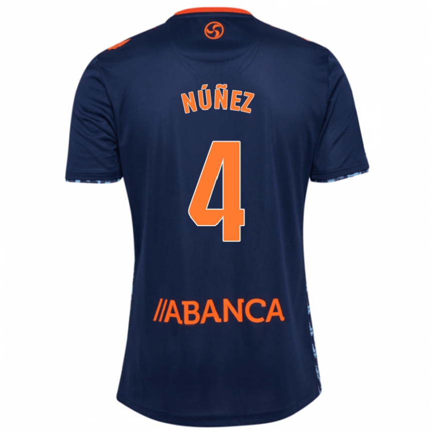 Men Football Unai Núñez #4 Navy Blue Away Jersey 2024/25 T-Shirt Za