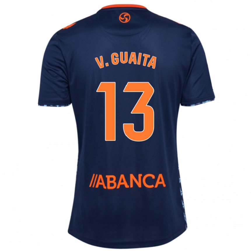 Men Football Vicente Guaita #13 Navy Blue Away Jersey 2024/25 T-Shirt Za