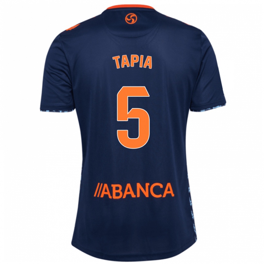 Men Football Renato Tapia #5 Navy Blue Away Jersey 2024/25 T-Shirt Za