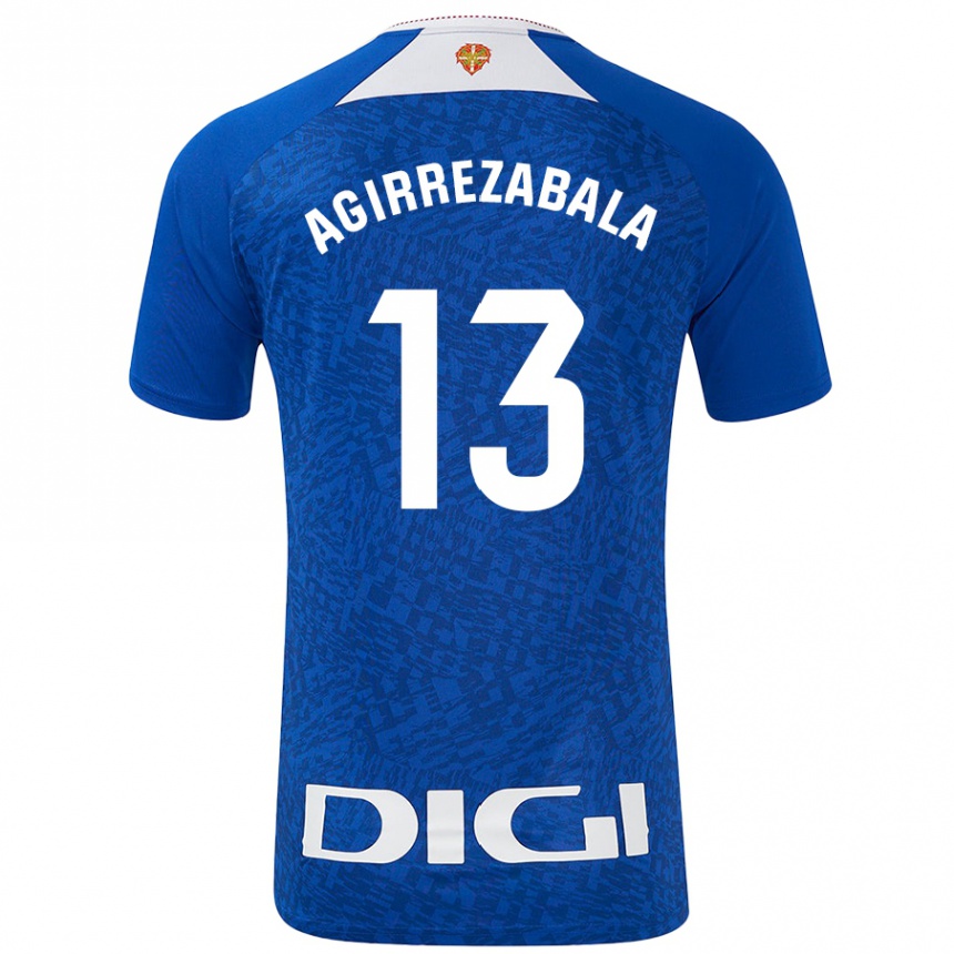 Men Football Julen Agirrezabala #13 Royal Blue Away Jersey 2024/25 T-Shirt Za