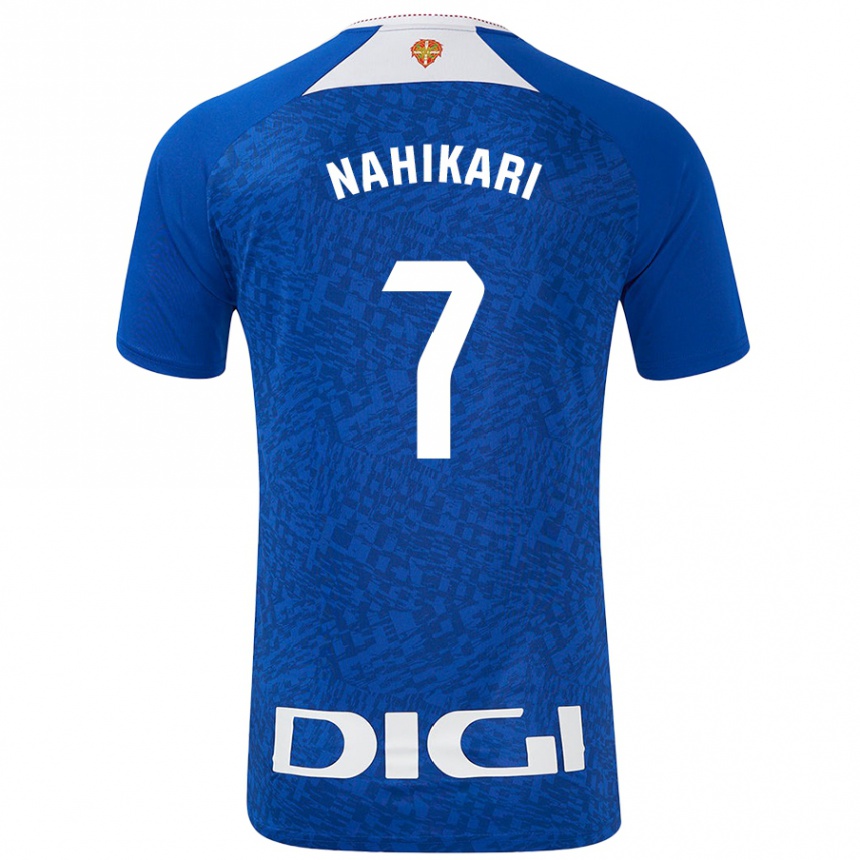 Men Football Nahikari Garcia Perez #7 Royal Blue Away Jersey 2024/25 T-Shirt Za