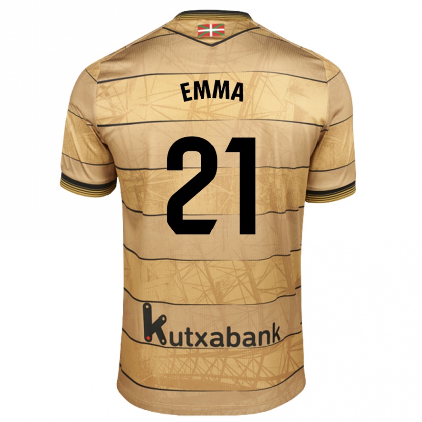 Men Football Emma Ramirez Gorgoso #21 Brown Away Jersey 2024/25 T-Shirt Za