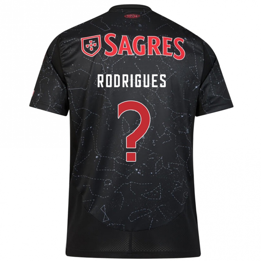 Men Football Miguel Rodrigues #0 Black Red Away Jersey 2024/25 T-Shirt Za