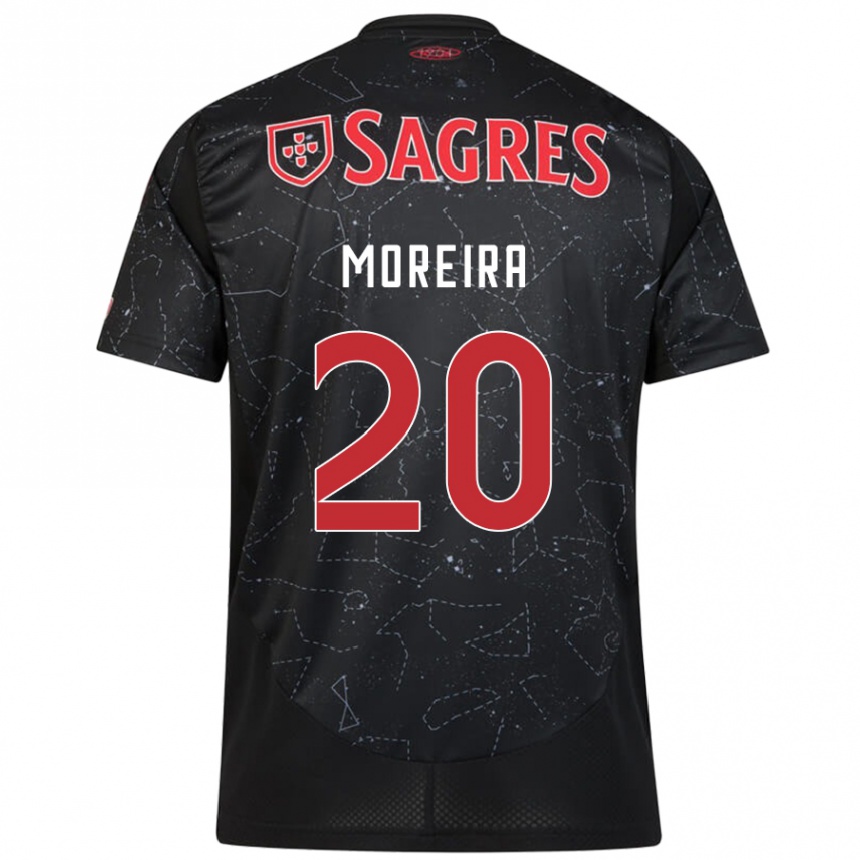 Men Football André Moreira #20 Black Red Away Jersey 2024/25 T-Shirt Za