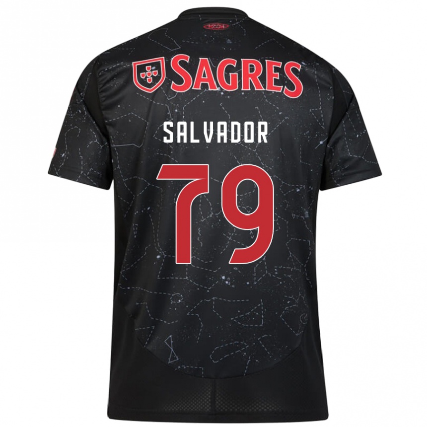 Men Football Marta Salvador #79 Black Red Away Jersey 2024/25 T-Shirt Za