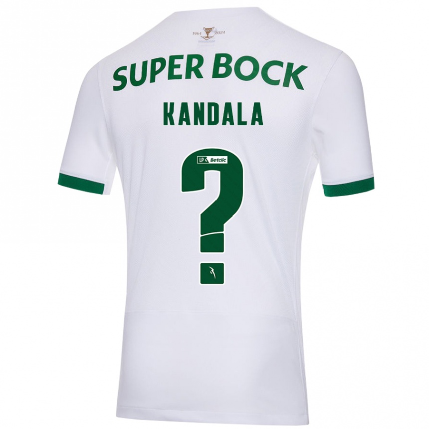 Men Football Adair Kandala #0 White Green Away Jersey 2024/25 T-Shirt Za