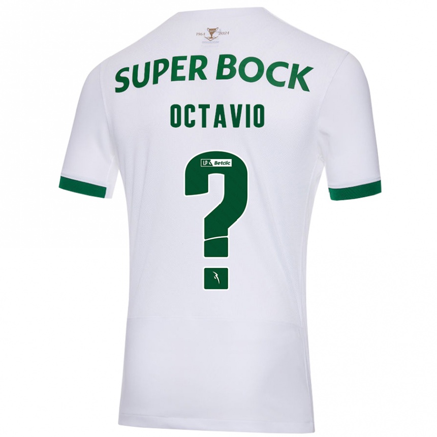 Men Football Tiago Octávio #0 White Green Away Jersey 2024/25 T-Shirt Za