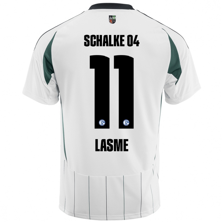 Men Football Bryan Lasme #11 White Green Away Jersey 2024/25 T-Shirt Za