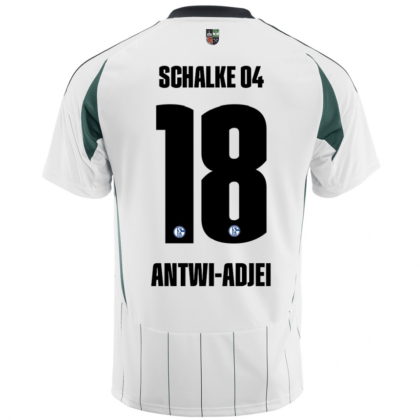 Men Football Christopher Antwi-Adjei #18 White Green Away Jersey 2024/25 T-Shirt Za