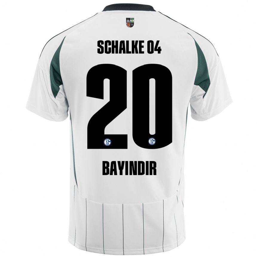 Men Football Aris Bayindir #20 White Green Away Jersey 2024/25 T-Shirt Za