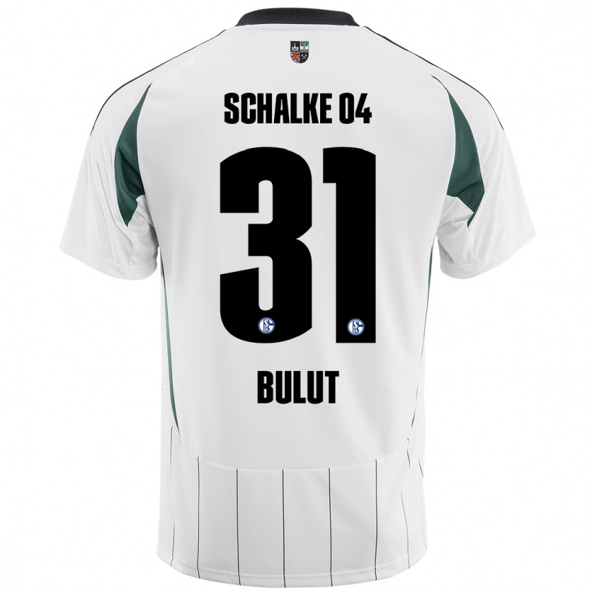 Men Football Taylan Bulut #31 White Green Away Jersey 2024/25 T-Shirt Za