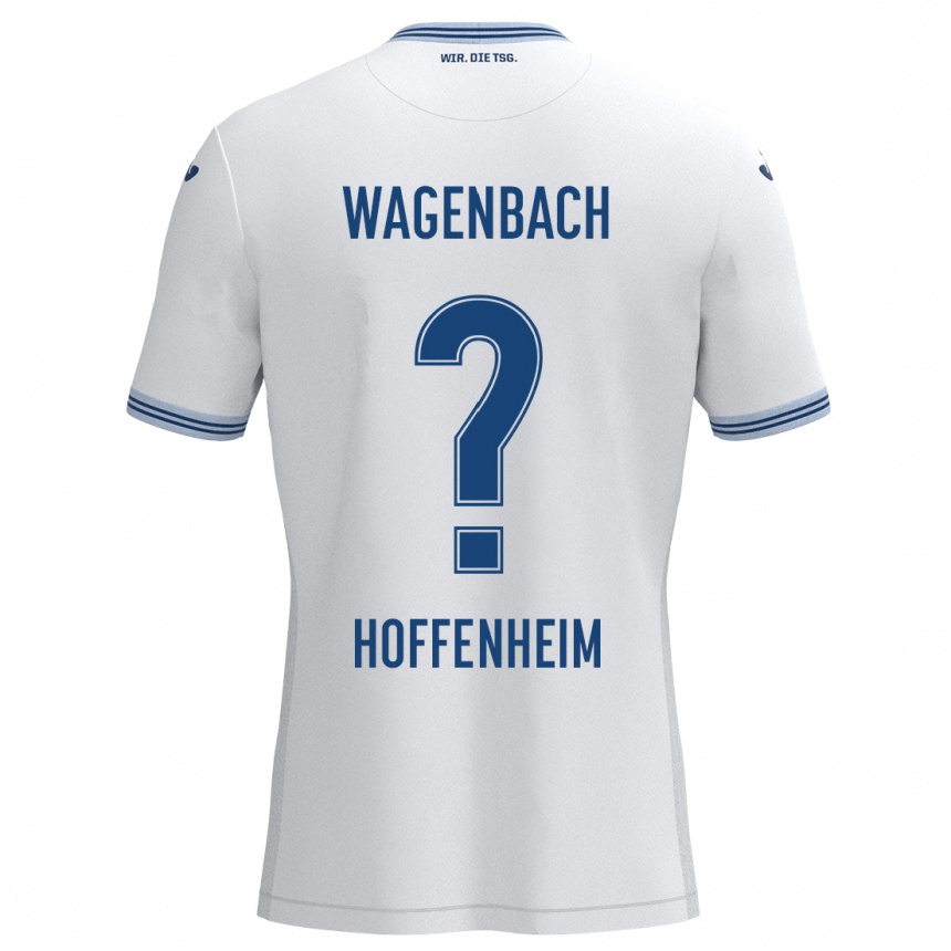 Men Football Lion Wagenbach #0 White Blue Away Jersey 2024/25 T-Shirt Za