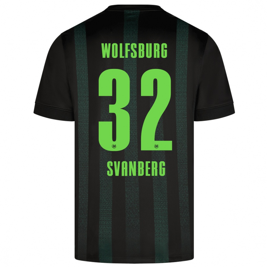 Men Football Mattias Svanberg #32 Dark Green Away Jersey 2024/25 T-Shirt Za