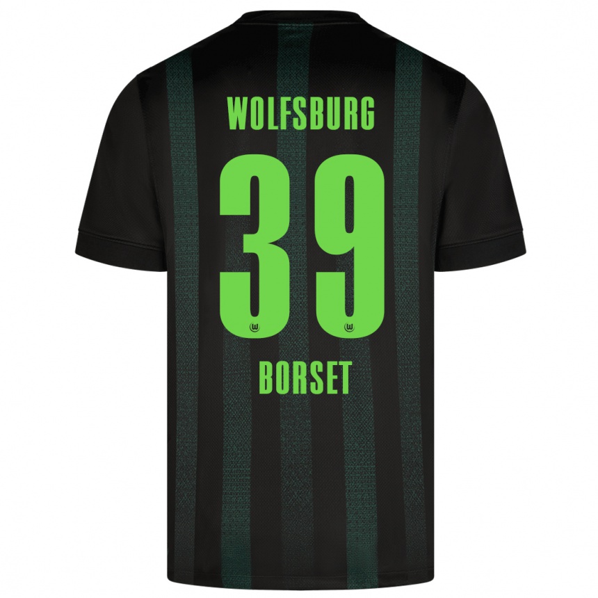 Men Football Anders Rønne Børset #39 Dark Green Away Jersey 2024/25 T-Shirt Za