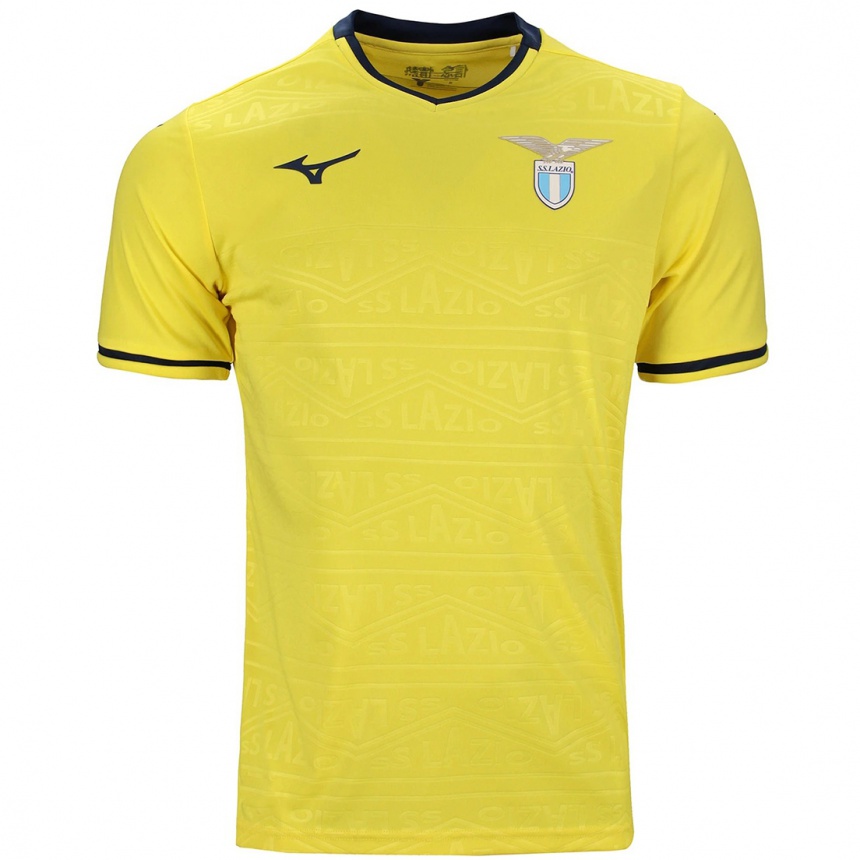 Men Football Luca Pellegrini #3 Yellow Away Jersey 2024/25 T-Shirt Za