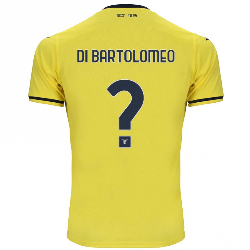 Men Football Damiano Di Bartolomeo #0 Yellow Away Jersey 2024/25 T-Shirt Za