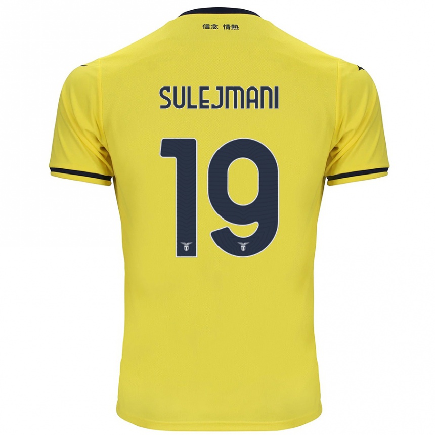 Men Football Flavio Sulejmani #19 Yellow Away Jersey 2024/25 T-Shirt Za