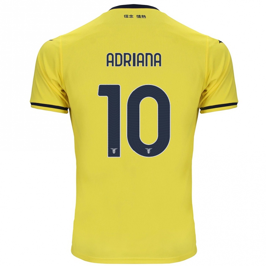 Men Football Adriana Martín Santamaría #10 Yellow Away Jersey 2024/25 T-Shirt Za