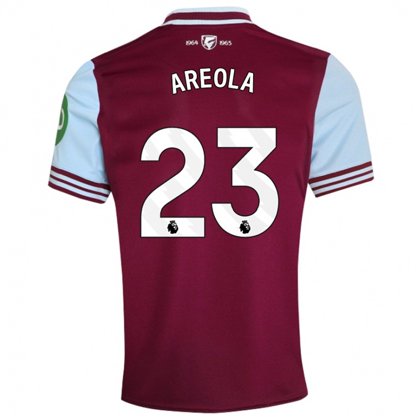 Women Football Alphonse Areola #23 Dark Red Home Jersey 2024/25 T-Shirt Za