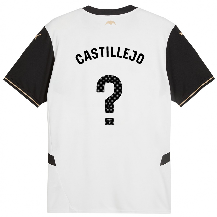 Women Football Samu Castillejo #0 White Black Home Jersey 2024/25 T-Shirt Za