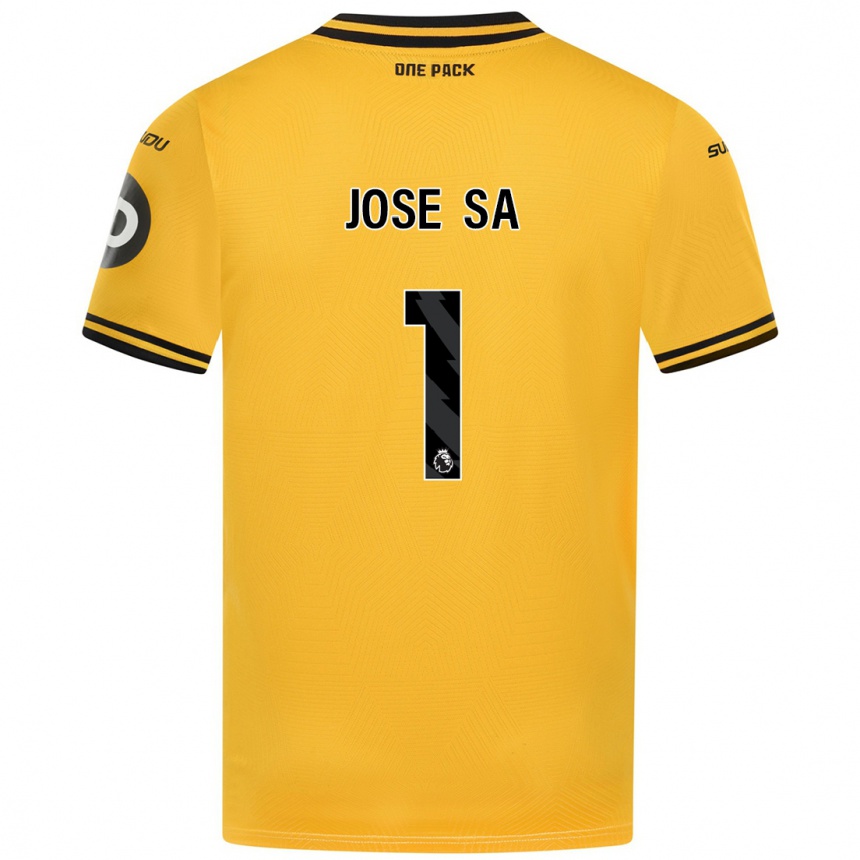 Women Football Jose Sa #1 Yellow Home Jersey 2024/25 T-Shirt Za